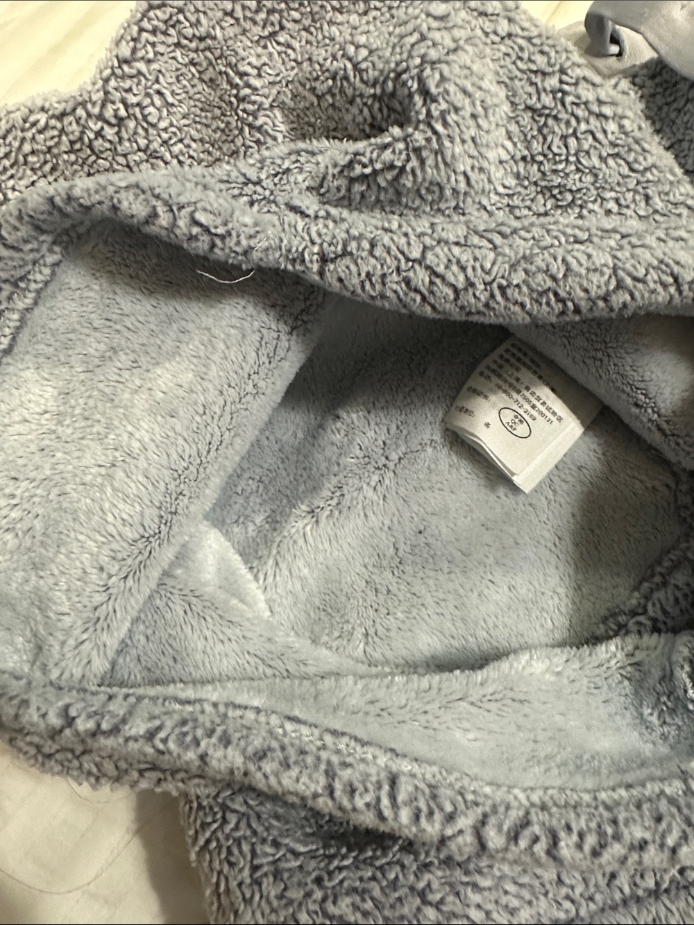 Hollister Light Gray Plush Terry Lounge Shorts - Picture 4 of 4